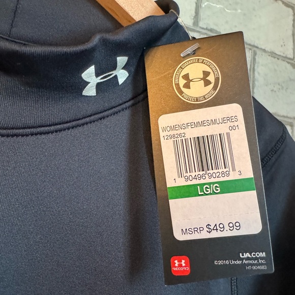 Under Armour Women's ColdGear Authentics Mock Neck Size L - Picture 3 of 7